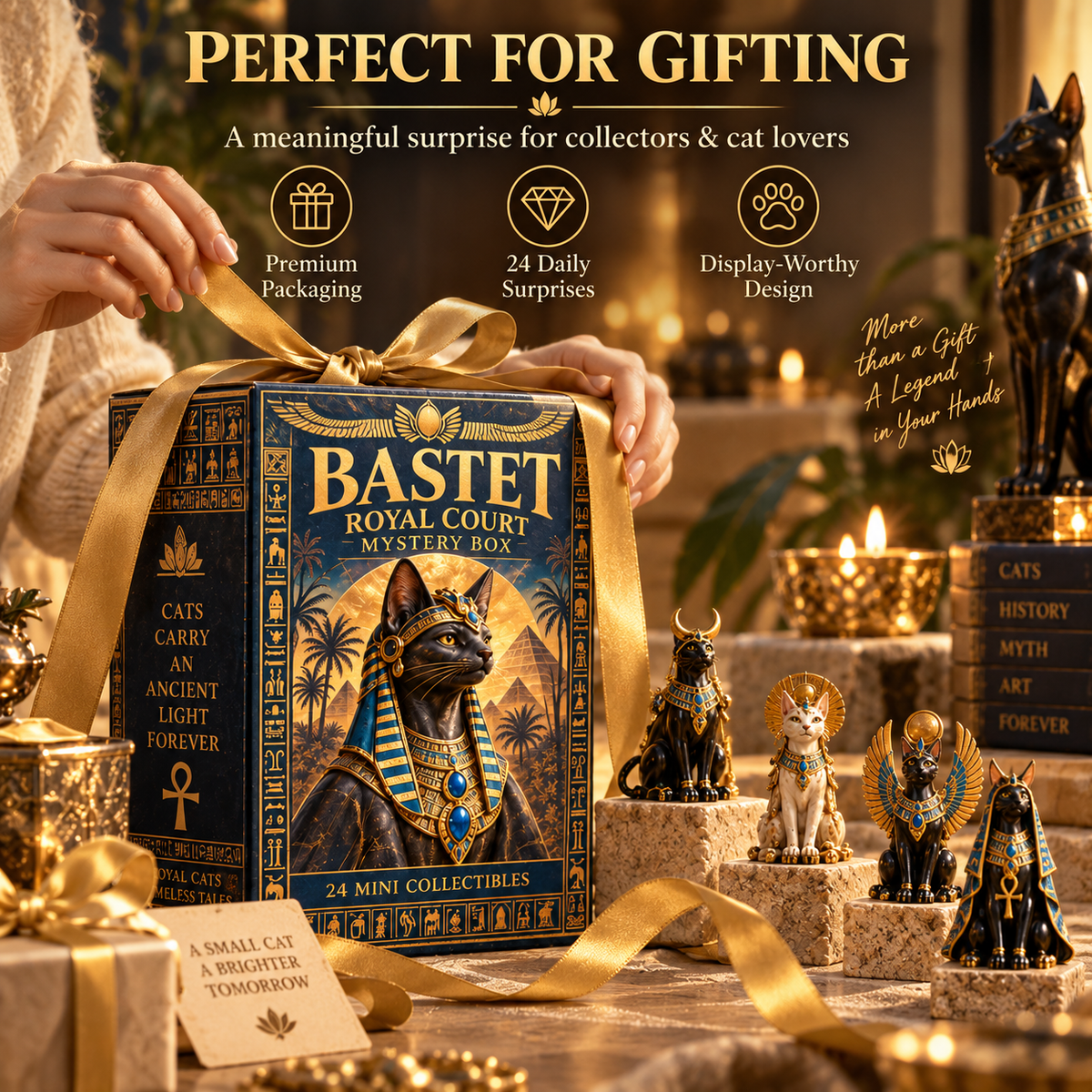 ✨ Ancient Egypt Cat Legends™ – 24 Pharaoh Cat Mystery Collectibles
