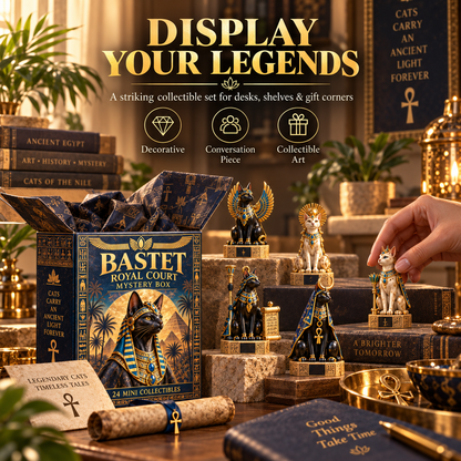 ✨ Ancient Egypt Cat Legends™ – 24 Pharaoh Cat Mystery Collectibles
