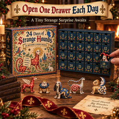 🐕🏰 24 Days of Curious Medieval Dogs – 24-Piece Mystery Collection