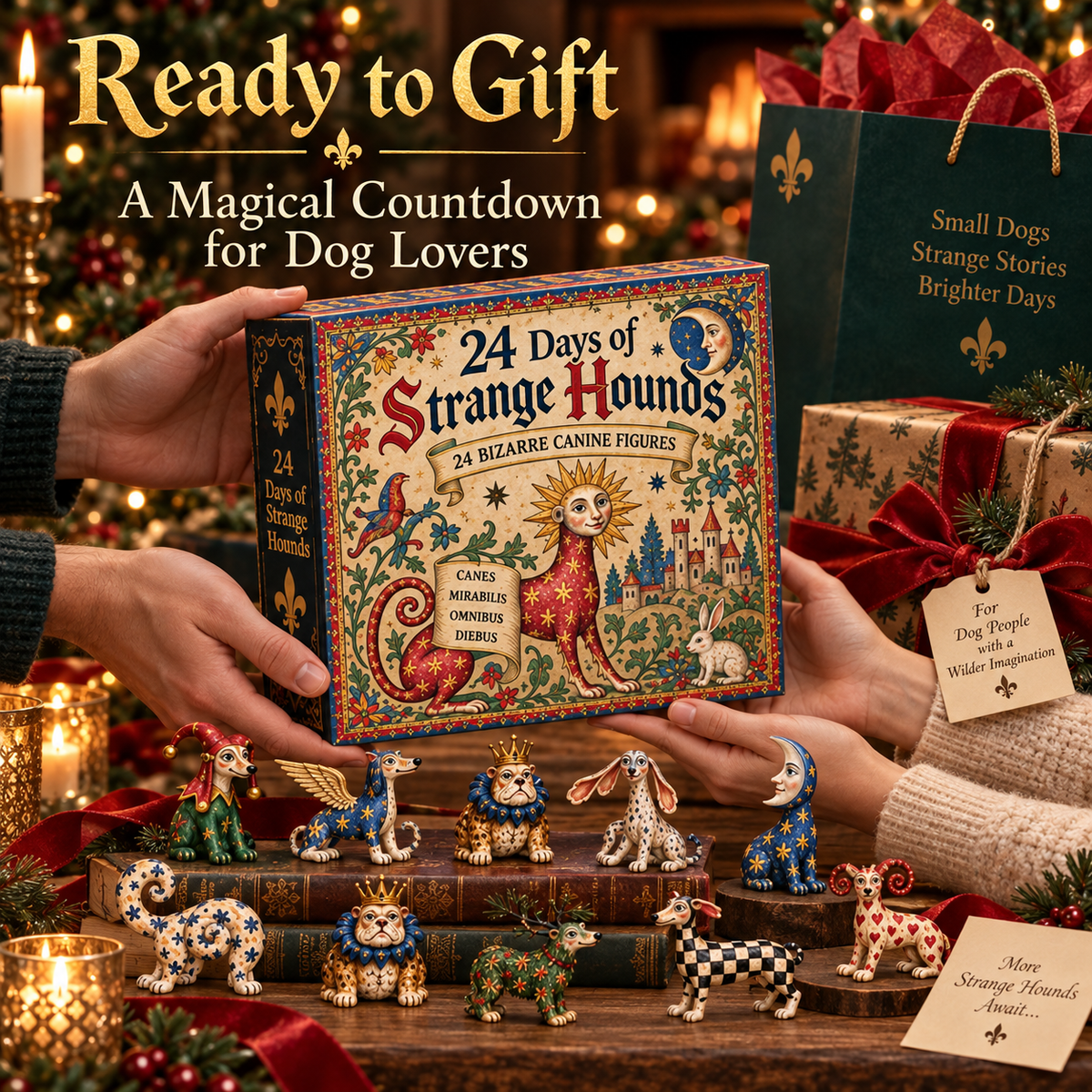 🐕🏰 24 Days of Curious Medieval Dogs – 24-Piece Mystery Collection