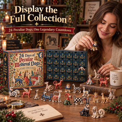 🐕🏰 24 Days of Curious Medieval Dogs – 24-Piece Mystery Collection