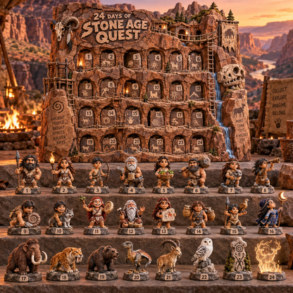 🔥 24 Days of Prehistoric Legends™ – Tribe & Creature Mystery Collectibles