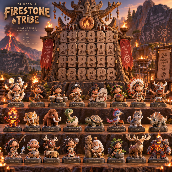 🔥 24 Days of Prehistoric Legends™ – Tribe & Creature Mystery Collectibles
