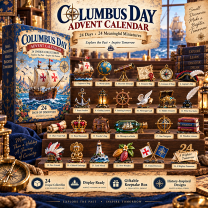 US⛵ Columbus Day Commemorative Collection™ – 24-Day Holiday Countdown & Collectibles