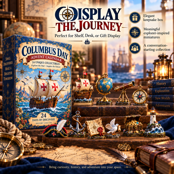 US⛵ Columbus Day Commemorative Collection™ – 24-Day Holiday Countdown & Collectibles
