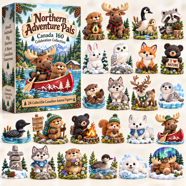 🍁 Canada 160 Wildlife Celebration™ – 24 Canadian Animal Collectibles