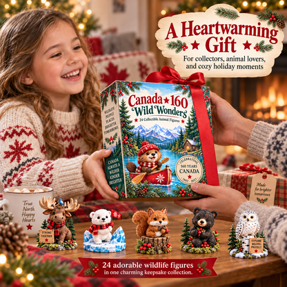 🍁 Canada 160 Wildlife Celebration™ – 24 Canadian Animal Collectibles
