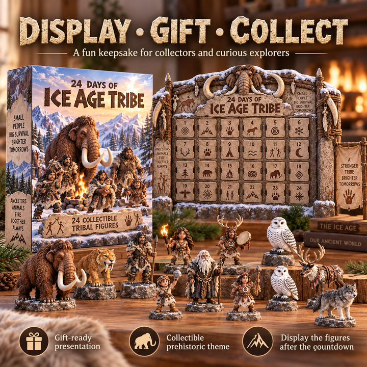 🔥 24 Days of Prehistoric Legends™ – Tribe & Creature Mystery Collectibles