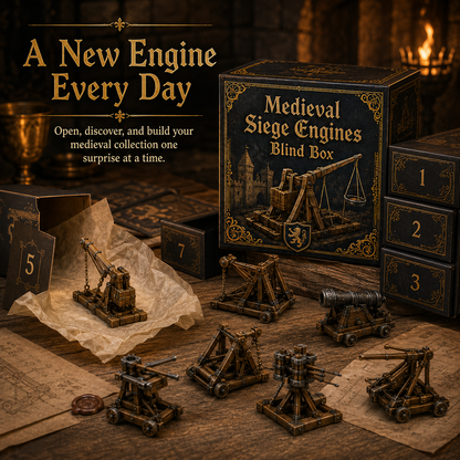 Medieval Siege Engines Blind Box – 24 Unique War Machines 🏰⚔️