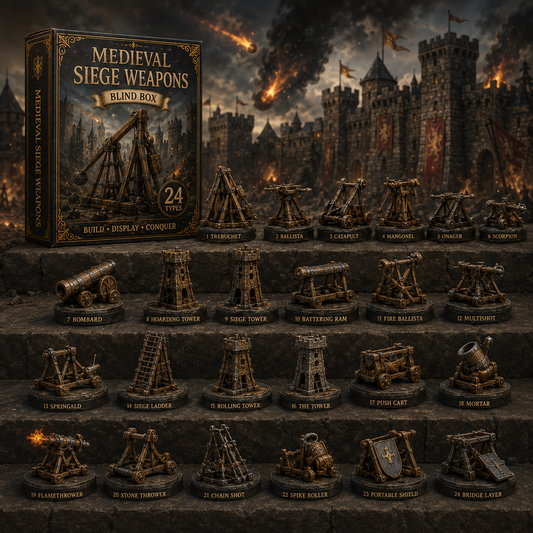 Medieval Siege Engines Blind Box – 24 Unique War Machines 🏰⚔️