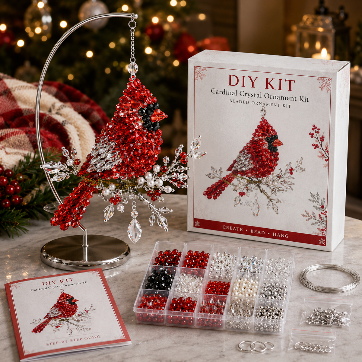 🔥Buy 3 Get 1 Free🎁DIY Crystal Beaded Suncatcher Kit – Handmade Ornament Gift for Craft Lovers 🎁
