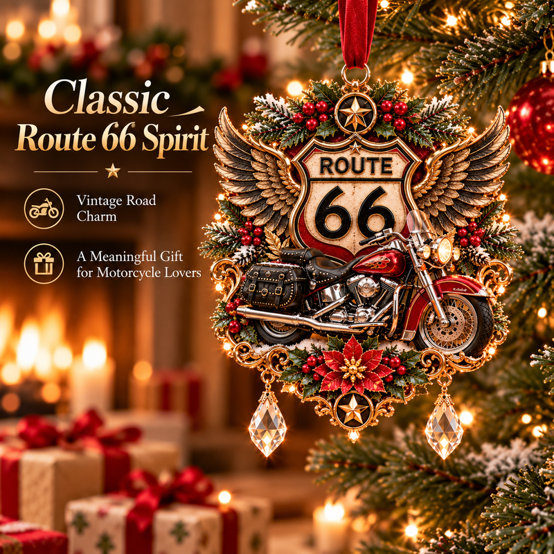 Motorcycle Christmas Ornament Collection – Biker Rider Holiday Tree Decor 🏍️🎄