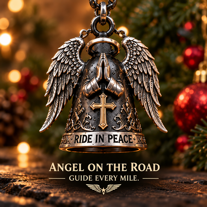 🏍️ Ride Safe Biker Christmas Bell Ornaments – Rider Spirit Holiday Decor 🔔🎄