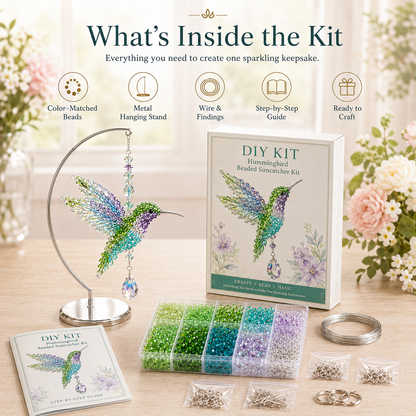 🔥Buy 3 Get 1 Free🎁DIY Crystal Beaded Suncatcher Kit – Handmade Ornament Gift for Craft Lovers 🎁