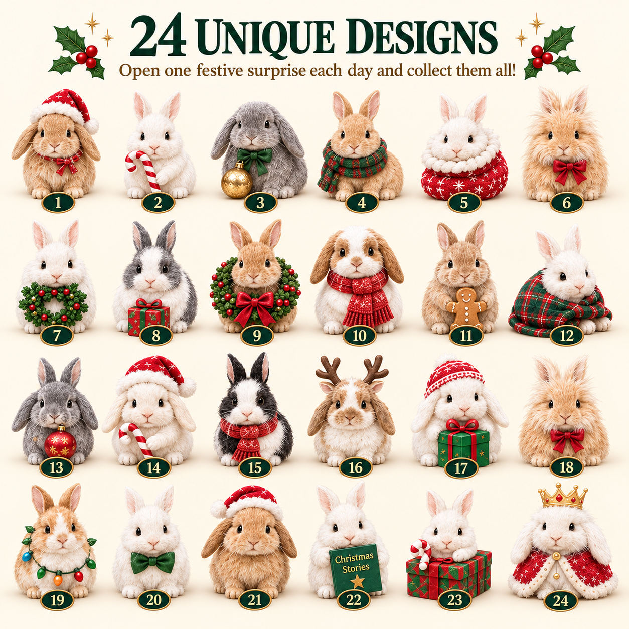 Bunny Christmas collection customer moment