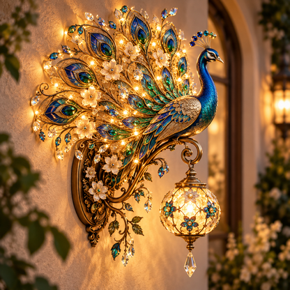 ✨ Enchanted Forest Outdoor Wall Light – Animal & Fairy Sconce Collection