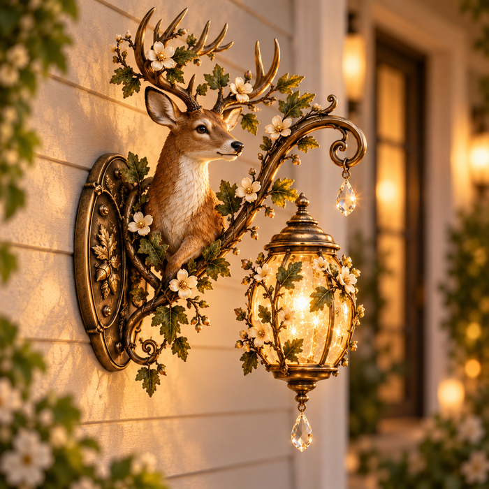 Deer wall light