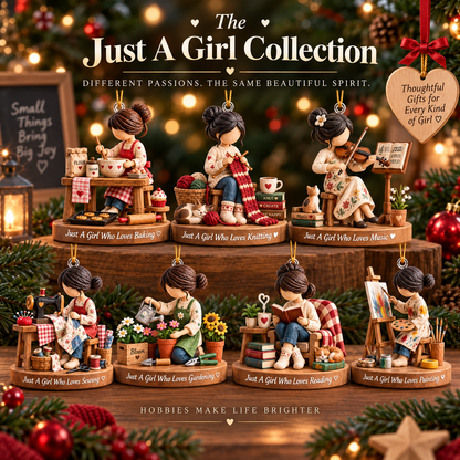 Hobby Christmas Ornament for Her – Painting, Baking, Knitting & Music Collection