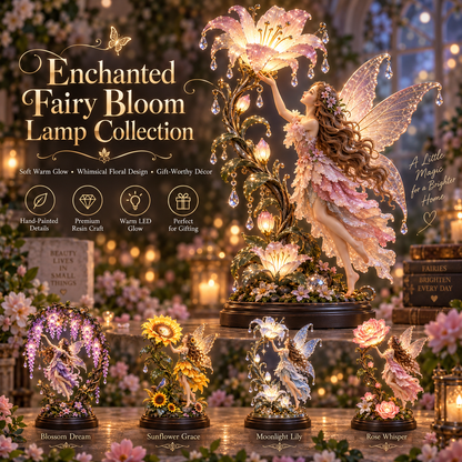🌙✨ Fairy Flower Night Light – Enchanted Floral LED Lamp for Cozy Home Décor