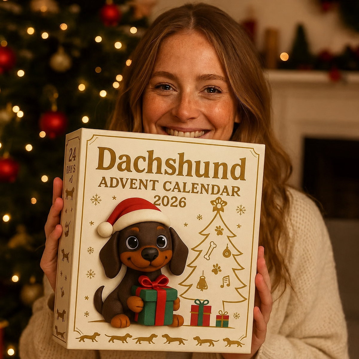 Dachshund Advent Calendar Christmas gift