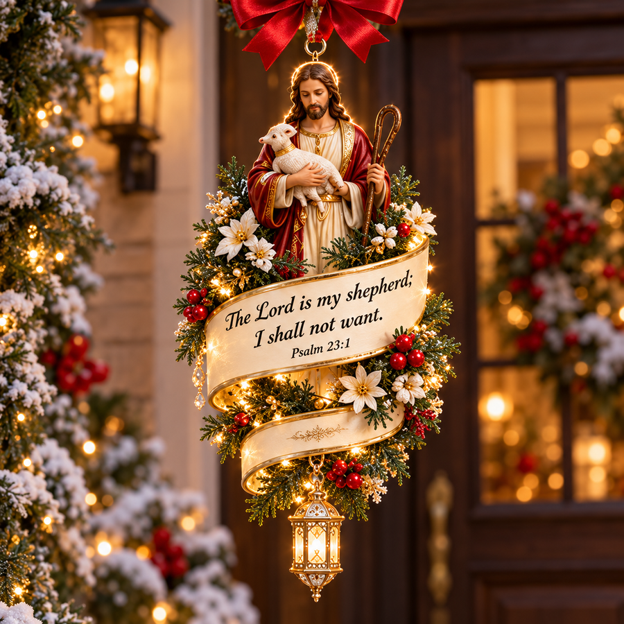 ✝️Christian Bible Verse Christmas Ornament – Faith-Inspired Hanging Decor 🎄