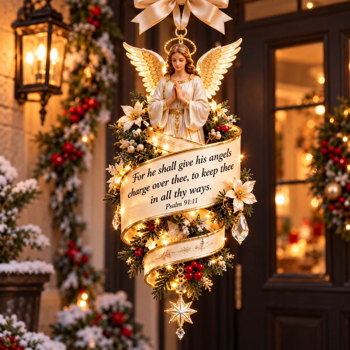 ✝️Christian Bible Verse Christmas Ornament – Faith-Inspired Hanging Decor 🎄