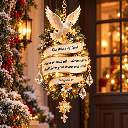 ✝️Christian Bible Verse Christmas Ornament – Faith-Inspired Hanging Decor 🎄