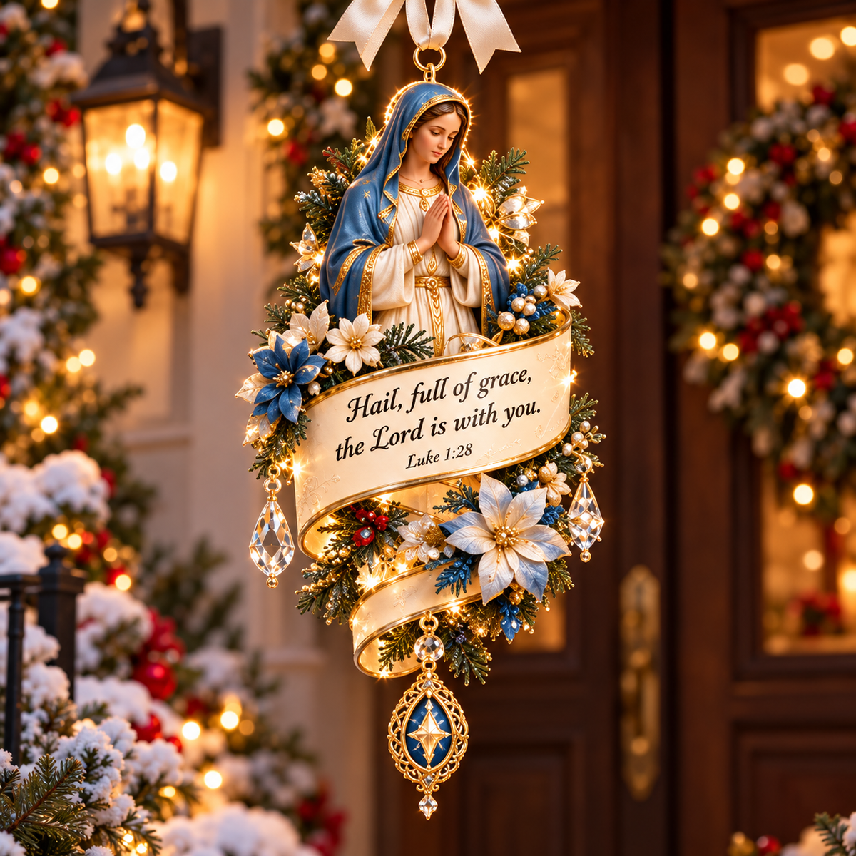 ✝️Christian Bible Verse Christmas Ornament – Faith-Inspired Hanging Decor 🎄