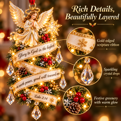 ✝️Christian Bible Verse Christmas Ornament – Faith-Inspired Hanging Decor 🎄