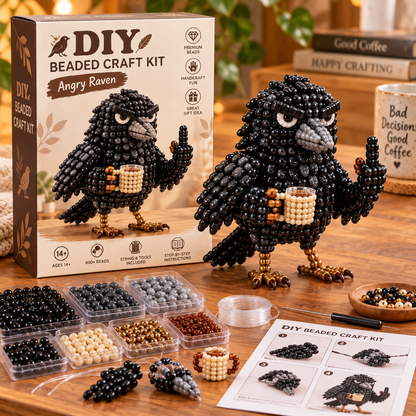 😂🐾Funny Animal DIY Bead Kit – Build Your Own Moody & Chaotic Creatures 🦊🦙