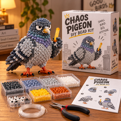 😂🐾Funny Animal DIY Bead Kit – Build Your Own Moody & Chaotic Creatures 🦊🦙