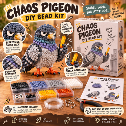 😂🐾Funny Animal DIY Bead Kit – Build Your Own Moody & Chaotic Creatures 🦊🦙