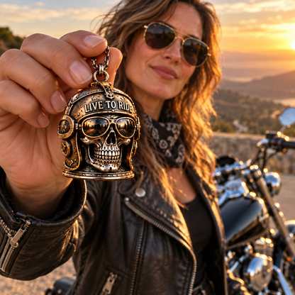 🏍️ Ride Safe Biker Christmas Bell Ornaments – Rider Spirit Holiday Decor 🔔🎄