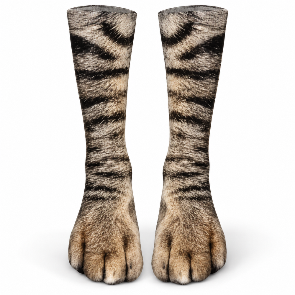 😂3D Realistic Animal Paw Socks – Funny Pet Reaction Novelty Socks 🐾