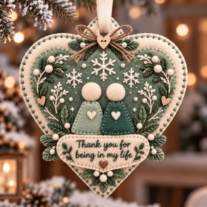 🔥Last Day 50% OFF- 🎄 Handcrafted Felt Christmas Keepsake Ornament | A Meaningful Gift for Someone Special