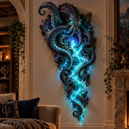 🌊✨ Enchanted Ocean Legends™ Lighted Wall Décor Collection 🐋🧜‍♀️