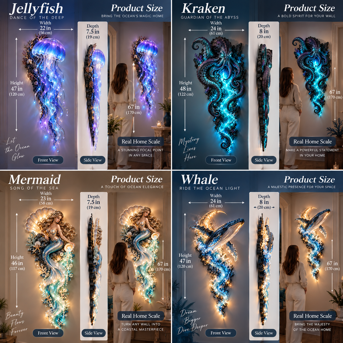 Enchanted Ocean Legends size guide