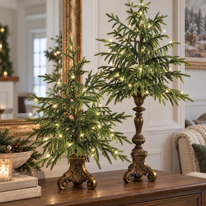 🔥Last Day 50% OFF- Vintage Lighted Norfolk Pine Trees