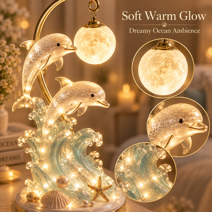 🐬🌙 Dolphin Moonlight Ocean Lamp 🌊✨