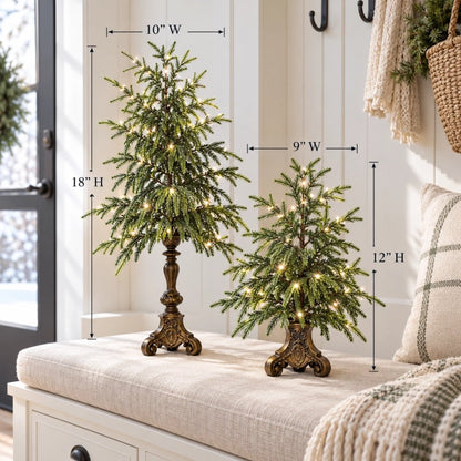🔥Last Day 50% OFF- Vintage Lighted Norfolk Pine Trees