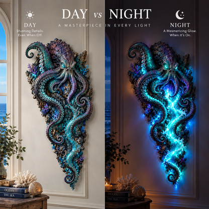 🌊✨ Enchanted Ocean Legends™ Lighted Wall Décor Collection 🐋🧜‍♀️