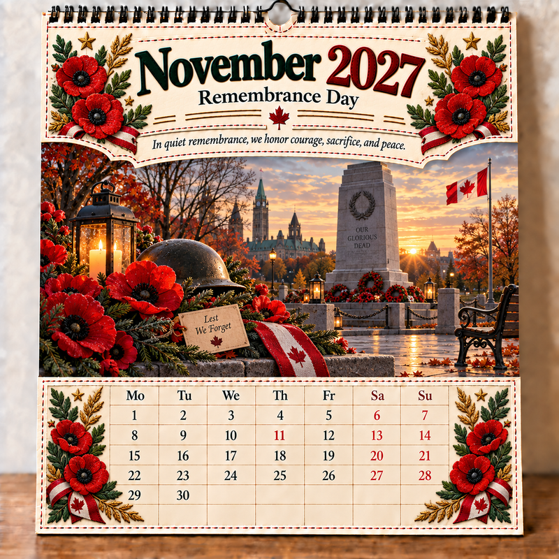 November 2027 Canada Calendar