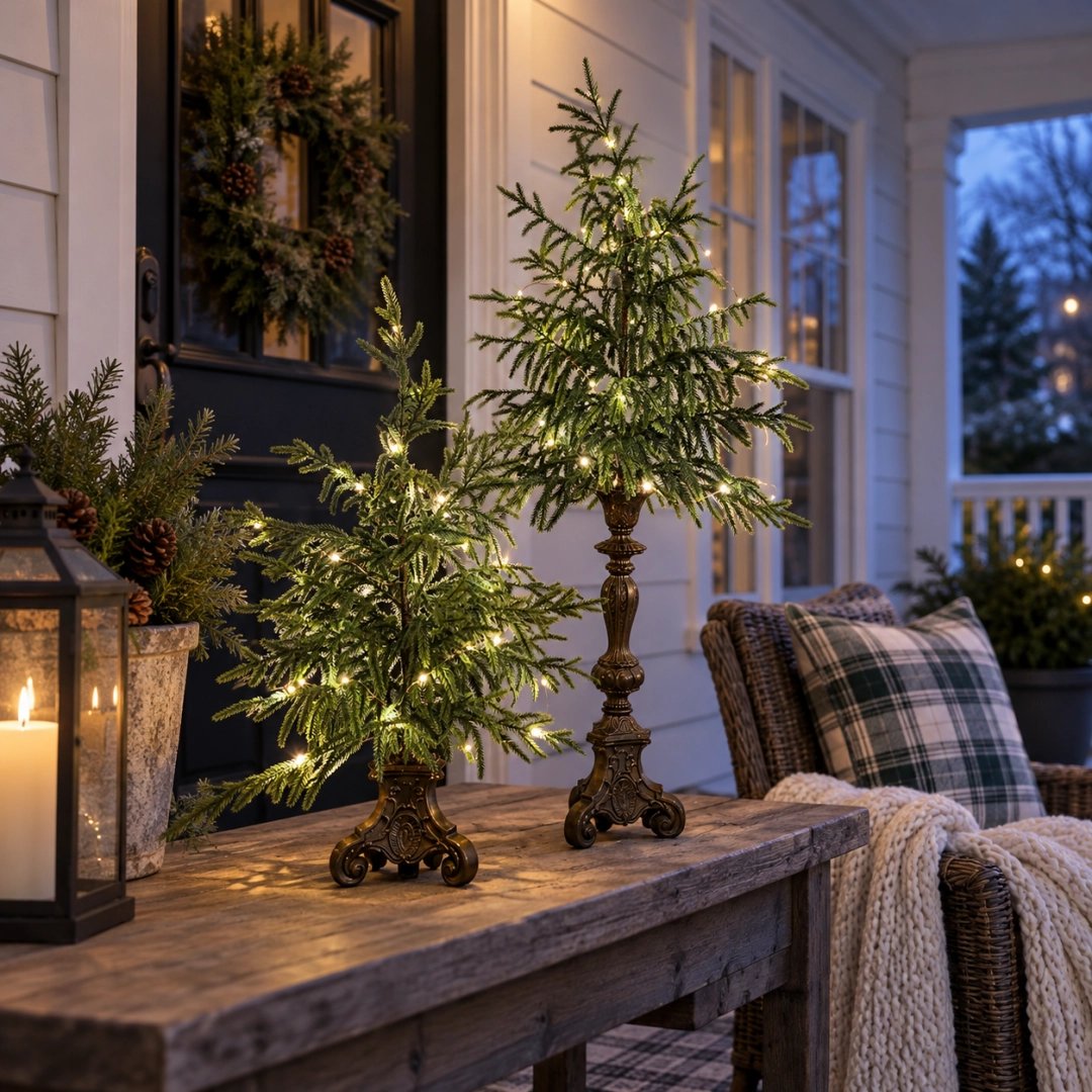 🔥Last Day 50% OFF- Vintage Lighted Norfolk Pine Trees