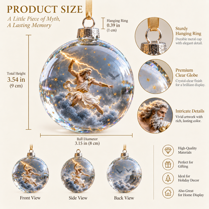 🏛️✨ Legends of Olympus Christmas Ornament Collection