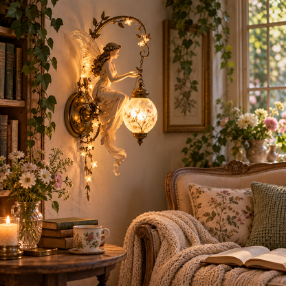 ⏰Limited Stock 50% OFF -🧚✨ Enchanted Fairy Blossom Lantern Wall Light 🌸🏮