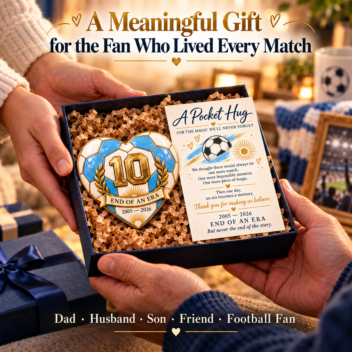 ⏰Limited Stock 50% OFF - ⚽ Pocket Hug Commemorating a Legend 💙
