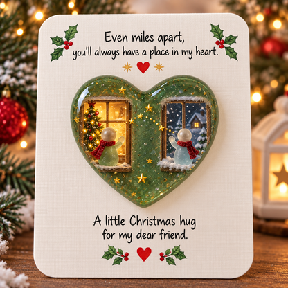🔥Buy 3, Get 1 Free-❤️🎄 Christmas Besties Story Heart Keepsake Collection ✨🎁