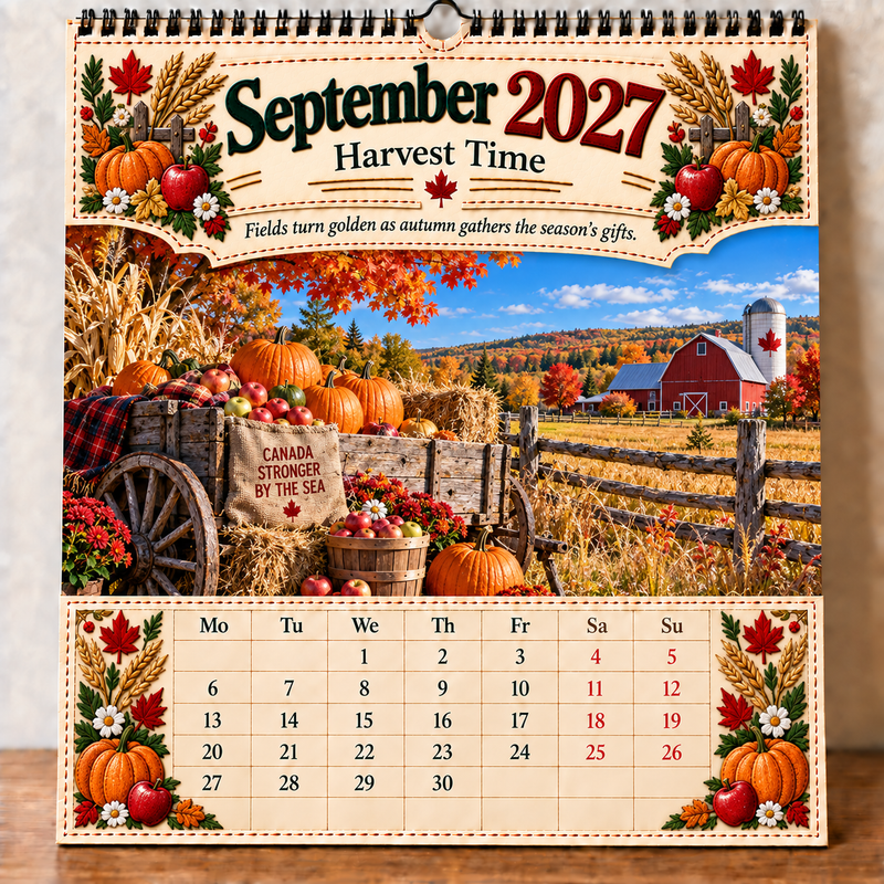 September 2027 Canada Calendar
